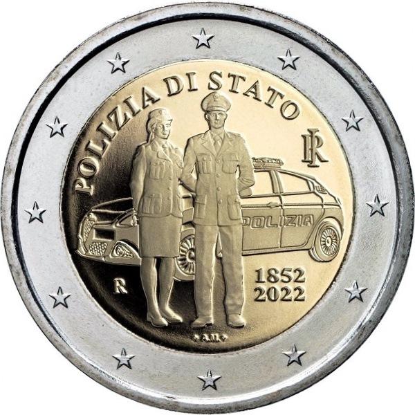 Италия 2 Евро (2022) KM#