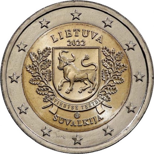 Литва 2 Евро (2022) KM#