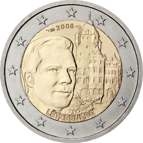 Люксембург 2 Евро (2008) KM#