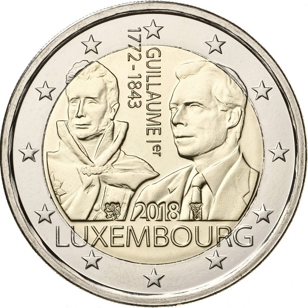 Luxembourg 2 Euro (2018) KM#