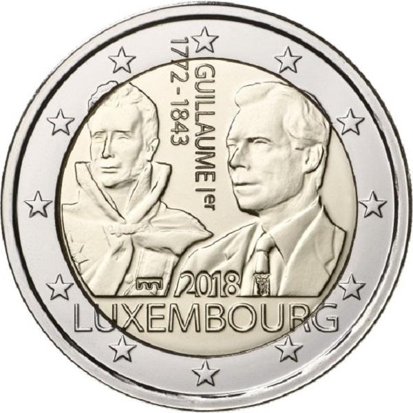 Люксембург 2 Евро (2018) "MSB" KM#