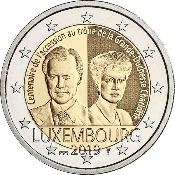 Luxembourg 2 Euro (2019) "MSB" KM#