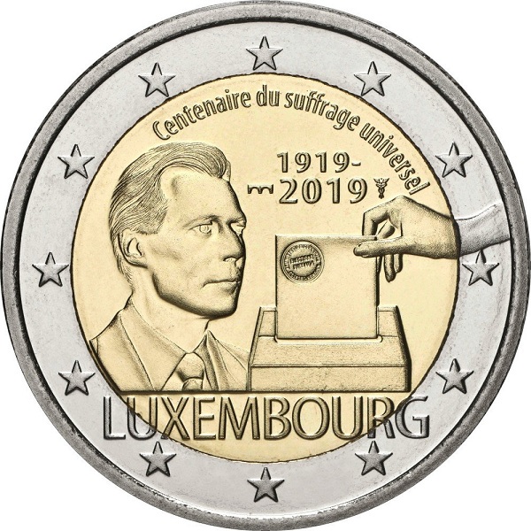 Luxembourg 2 Euro (2019) "MSB" KM#