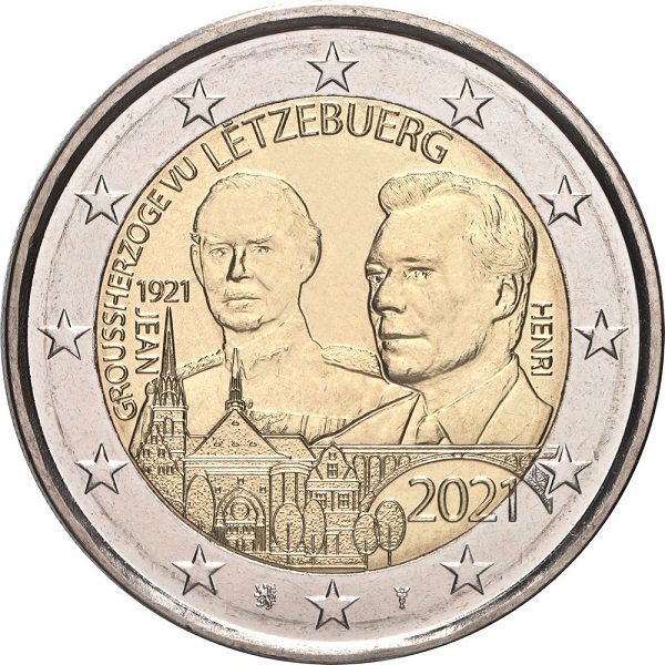 Luxembourg 2 Euro (2021) KM#