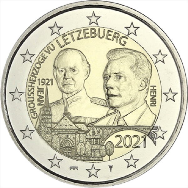 Luxembourg 2 Euro (2021) "MSB" KM#