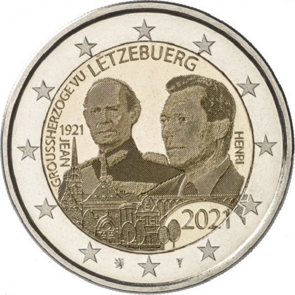 Luxembourg 2 Euro (2021) "PH" KM#