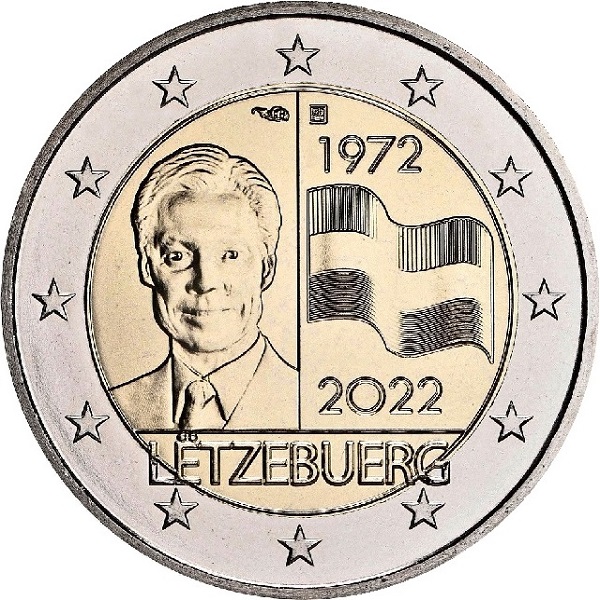 Люксембург 2 Евро (2022) "MDP" KM#