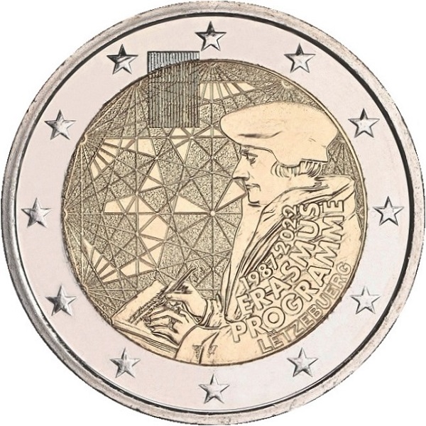 Люксембург 2 Евро (2022) KM#