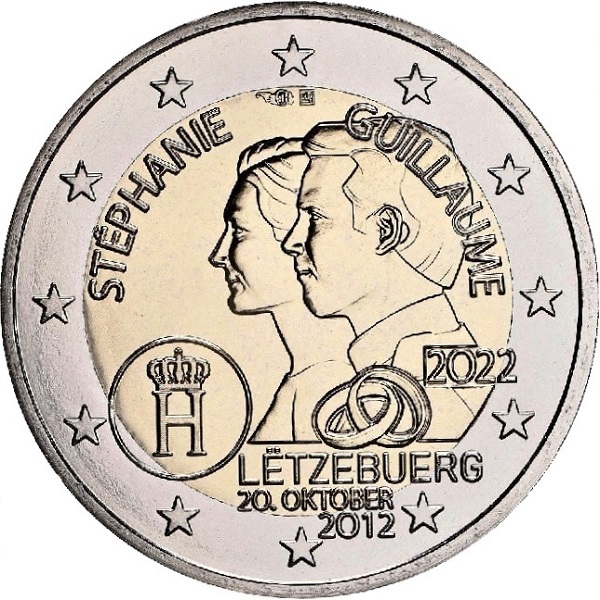 Люксембург 2 Евро (2022) "MDP" KM#