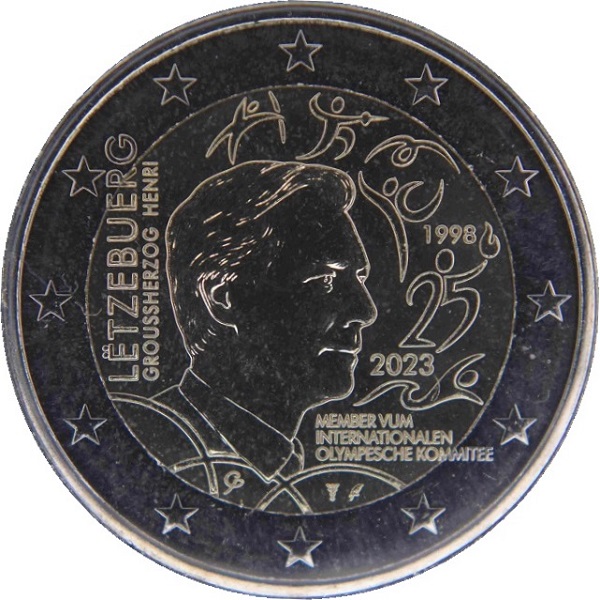 Luxembourg 2 Euro (2023) "KNM" KM#