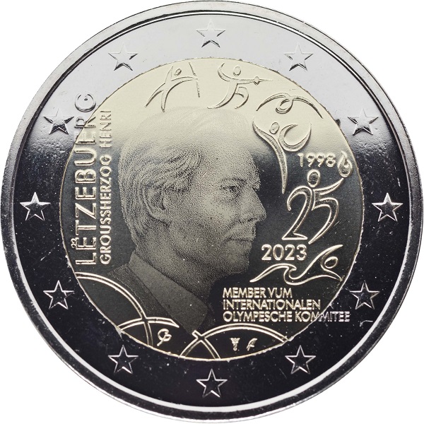 Люксембург 2 Евро (2023) "KNM PH" KM#