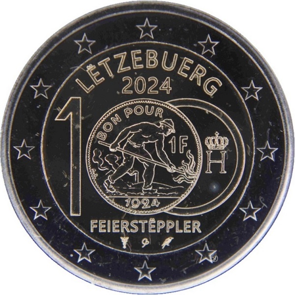 Luxembourg 2 Euro (2024) "KNM" KM#