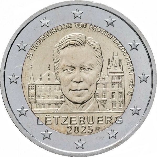 Люксембург 2 Евро (2025) KM#