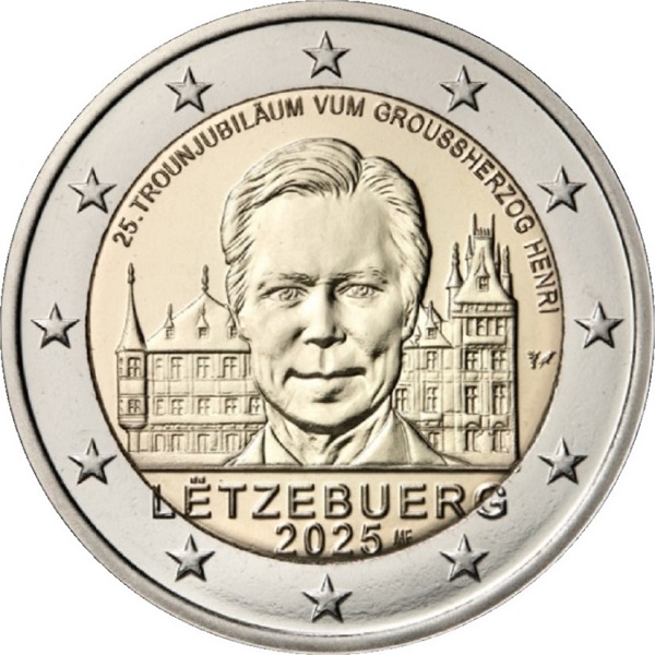 Люксембург 2 Евро (2025) "KNM" KM#