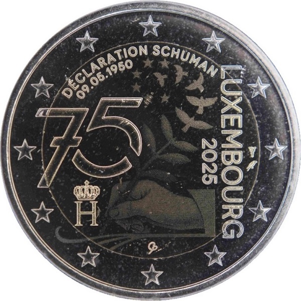 Люксембург 2 Евро (2025) "KNM PH" KM#