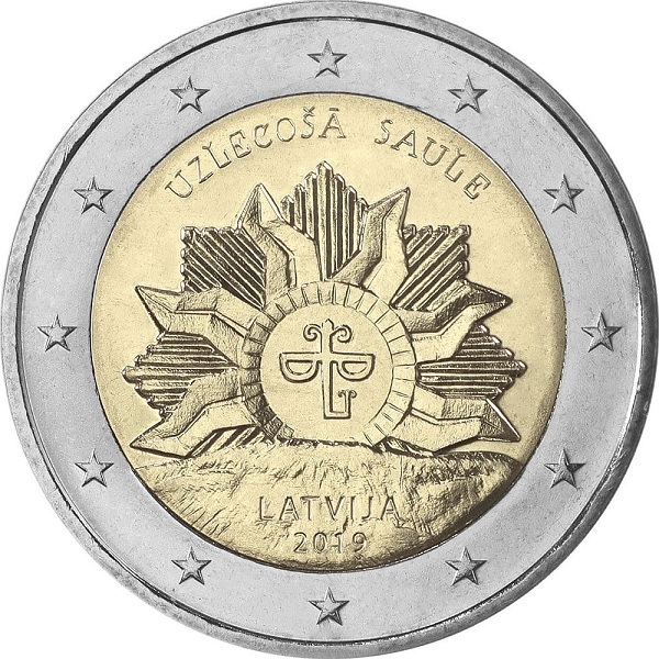 Латвия 2 Евро (2019) KM#