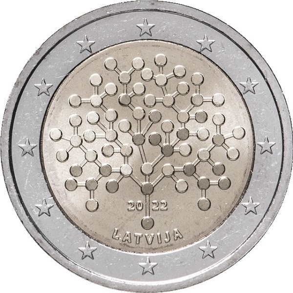 Латвия 2 Евро (2022) KM#