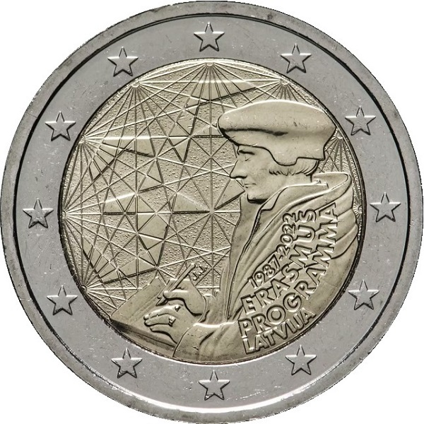 Латвия 2 Евро (2022) KM#