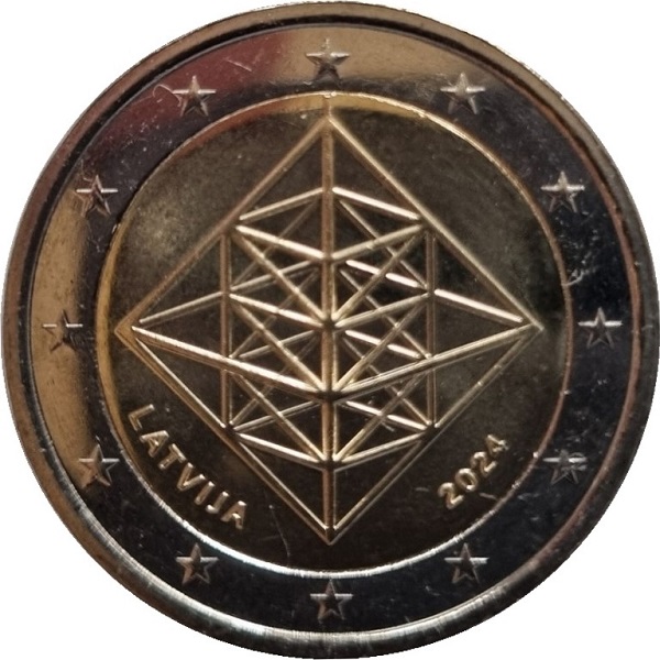 Латвия 2 Евро (2024) KM#