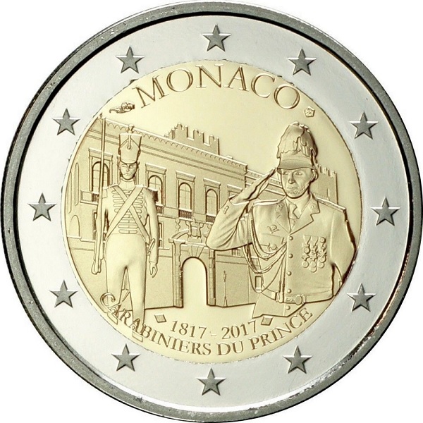Монако 2 Евро (2017) KM#