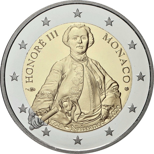 Монако 2 Евро (2020) KM#