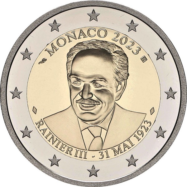 Monaco 2 Euro (2023) KM#