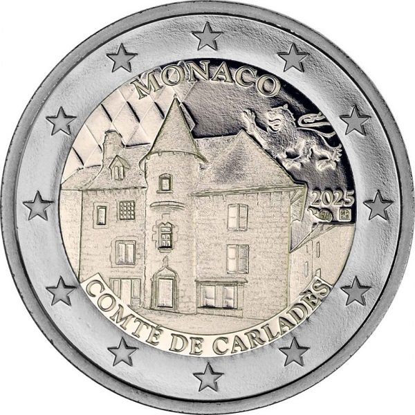 Монако 2 Евро (2025) KM#