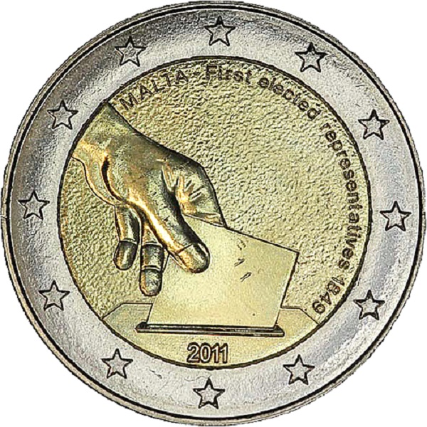 Мальта 2 Евро (2011) KM#