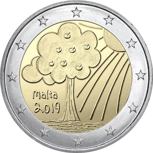 Malta 2 Euro (2019) KM#