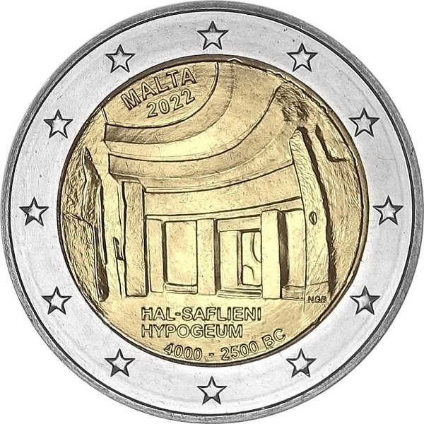 Мальта 2 Евро (2022) KM#