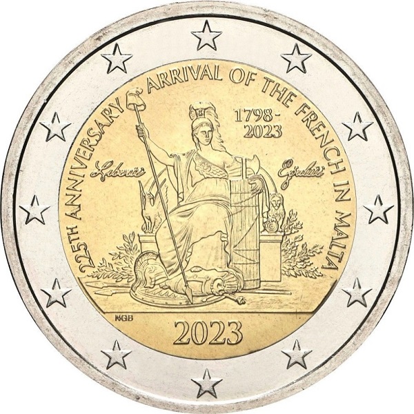 Мальта 2 Евро (2023) KM#