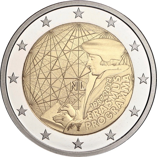 Нидерланды 2 Евро (2022) KM#