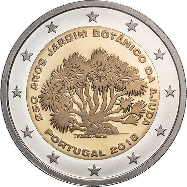 Португалия 2 Евро (2018) KM#
