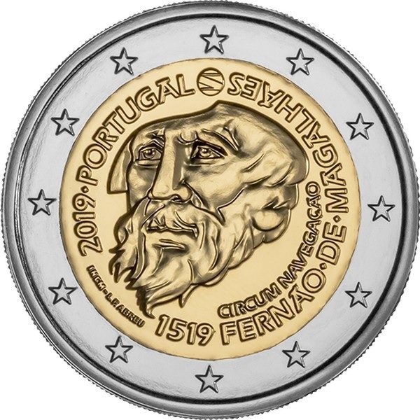 Португалия 2 Евро (2019) KM#