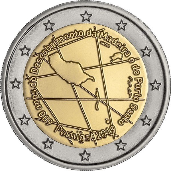 Португалия 2 Евро (2019) KM#