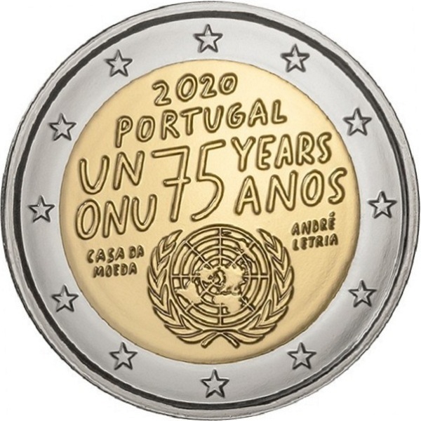 Португалия 2 Евро (2020) KM#