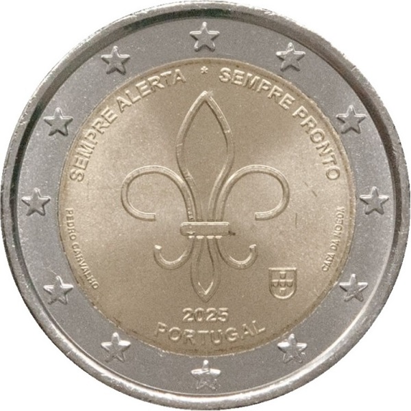 Португалия 2 Евро (2025) KM#