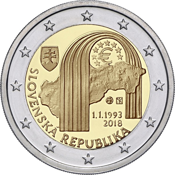 Словакия 2 Евро (2018) KM#