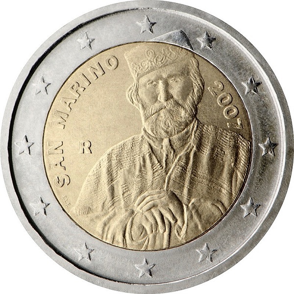 Сан-Марино 2 Евро (2007) KM#
