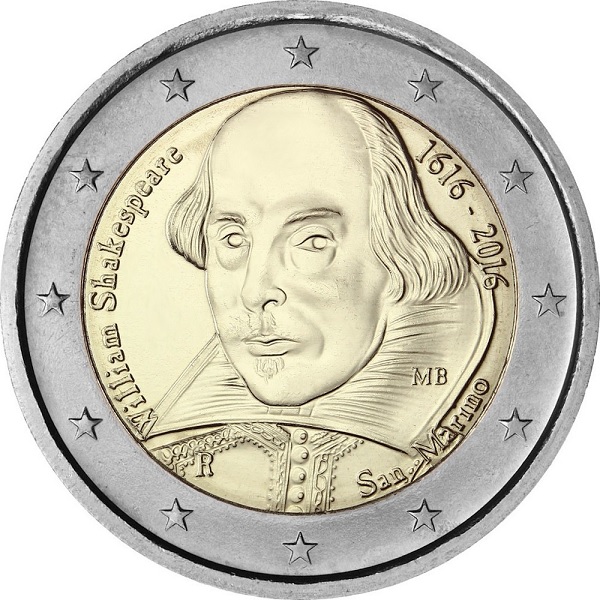 Сан-Марино 2 Евро (2016) KM#