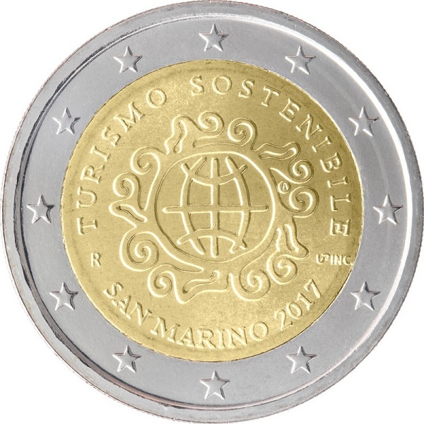 Сан-Марино 2 Евро (2017) KM#