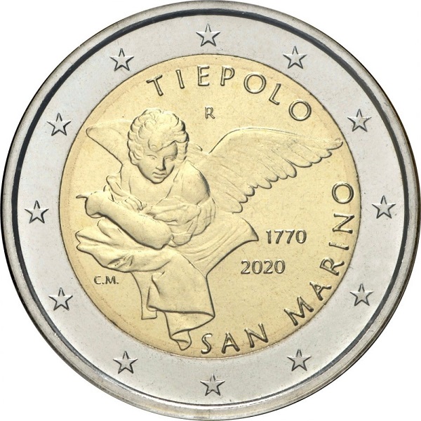 San Marino 2 Euro (2020) KM#