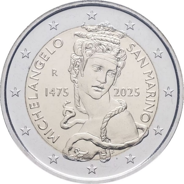 Сан-Марино 2 Евро (2025) KM#