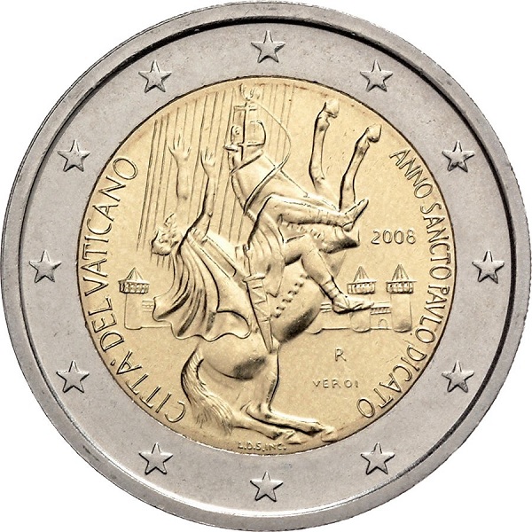 Ватикан 2 Евро (2008) KM# 404
