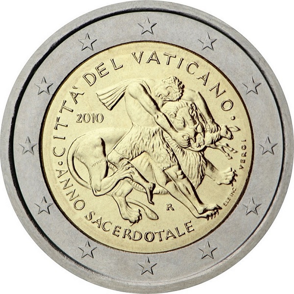 Ватикан 2 Евро (2010) KM# 420