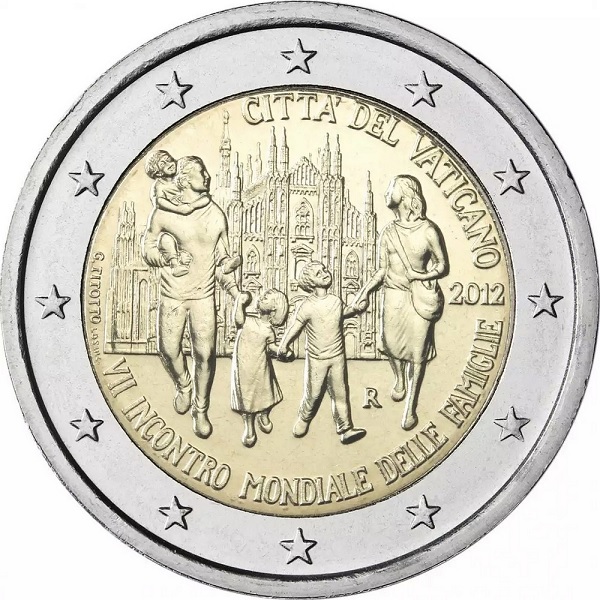 Ватикан 2 Евро (2012) KM# 435