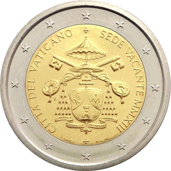 Ватикан 2 Евро (2013) KM#