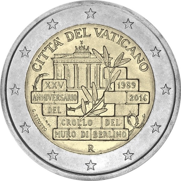 Ватикан 2 Евро (2014) KM#