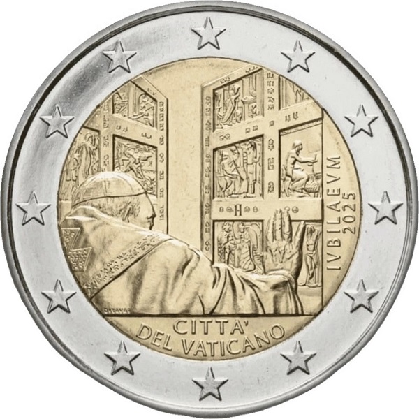 Ватикан 2 Евро (2025) KM#