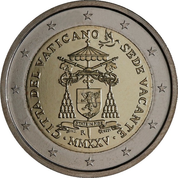Ватикан 2 Евро (2025) KM#